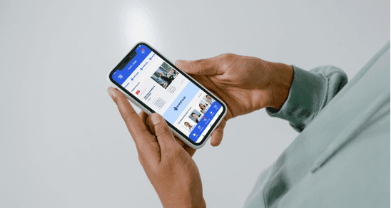 Mobile app built by Nakalabs in use