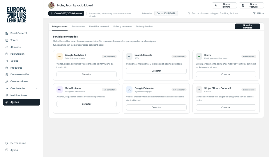 Integraciones con servicios externos