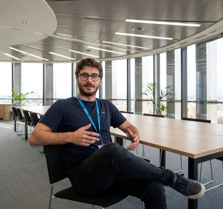 Nakalabs team member in the meeting room